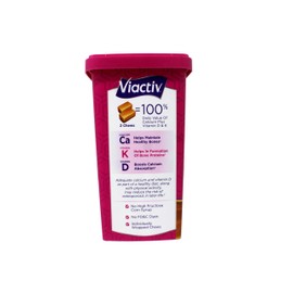 Viactiv Max Formula Calcium +Vitamin D3 Supplement for Bone Health, Rich Caramel, 100 Soft Chews - 2 Pack