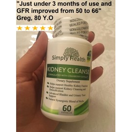 Premium Kidney Cleanse & Detox Health Supplement with Organic Cranberry Extract Supports Kidney, Bladder & Urinary Tract Health - Natural Detoxifier for Men & Women - GMP Certified, 60 Veggie Capsules