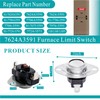 Upgraded 7624A3591 Furnace Limit Switch Compatible with Coleman Furnace Replacement