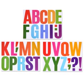 Number Stickers Large Alphabet Stickers Numbers Stickers Numbers Stickers Letters Stickers Waterproof (4" Multi Color Alphabet)