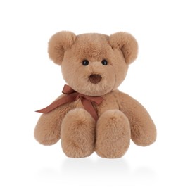 Apricot Lamb Sitting Bear Cute Plush Toys for Kids, Soft Plushies Stuffed Animals for Baby Girl and Boy, Brown 8.5 Inches