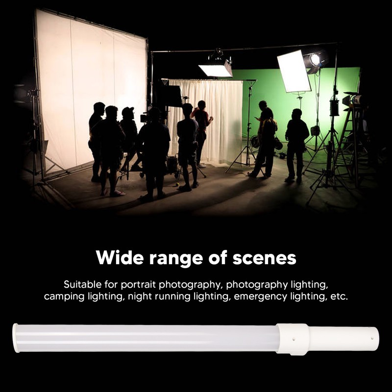 LED Photography Light Stick Handheld 8W 800lm 5 Levels Color