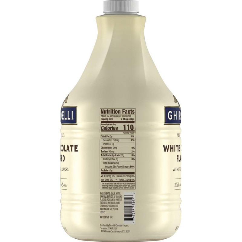 Ghirardelli Premium Sauce White Chocolate Flavored with other natural flavors,
