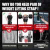 WKWE Weight Lifting Wrist Grips (Pair) for Heavy Duty Straps