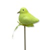Flower Stakes Glitter Bird Yellow 6 x 25 cm Pack