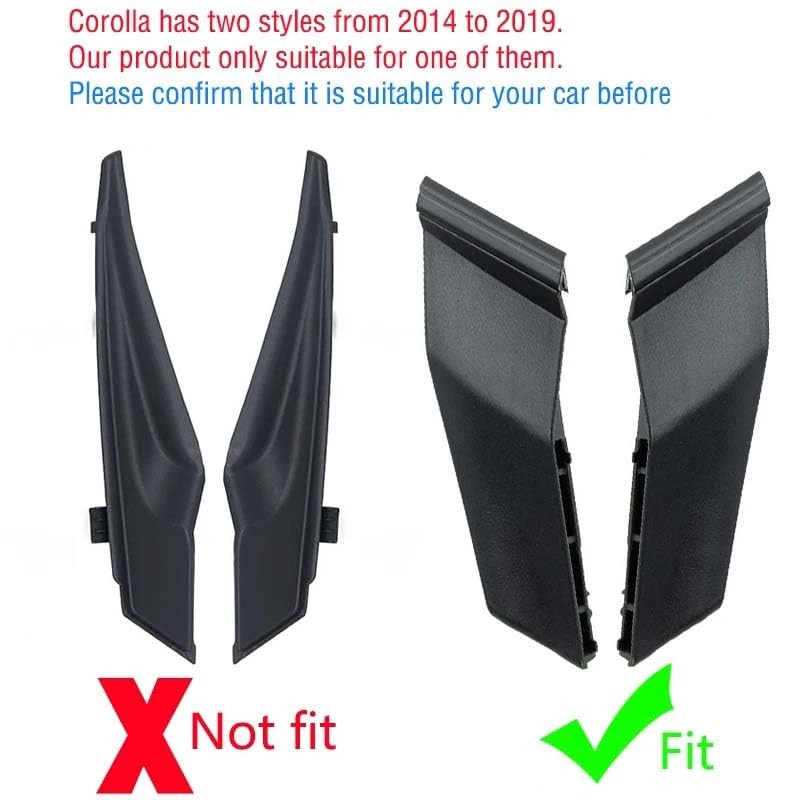 YUNHECAM Front Windshield Wiper Cowl Side Cover Panel Trim Fit