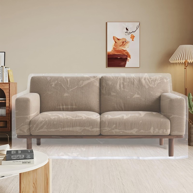 Klmnop Clear Plastic Loveseat Cover 84" W x 40" D