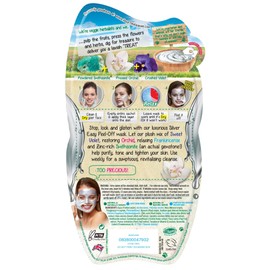 7th Heaven Silver Easy Peel Off Face Mask with Powered Smithsonite, Pressed Orchid and Crushed Violet for a Deep Micro Cleanse, Ideal for Normal, Combo and Oily Skin