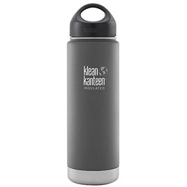 Klean Kanteen Vacuum Insulated Bottle with 2.0 Cafe Cap - Grey Matt, 592 ml