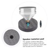 jojofuny 12pcs Carbon Fiber Speaker Isolation Pads Shockproof Feet for