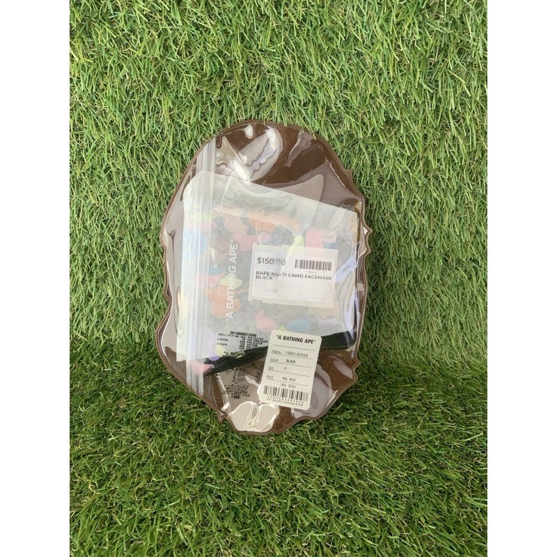 A Bathing Ape Bape Face Masks Multi Camo "Black"