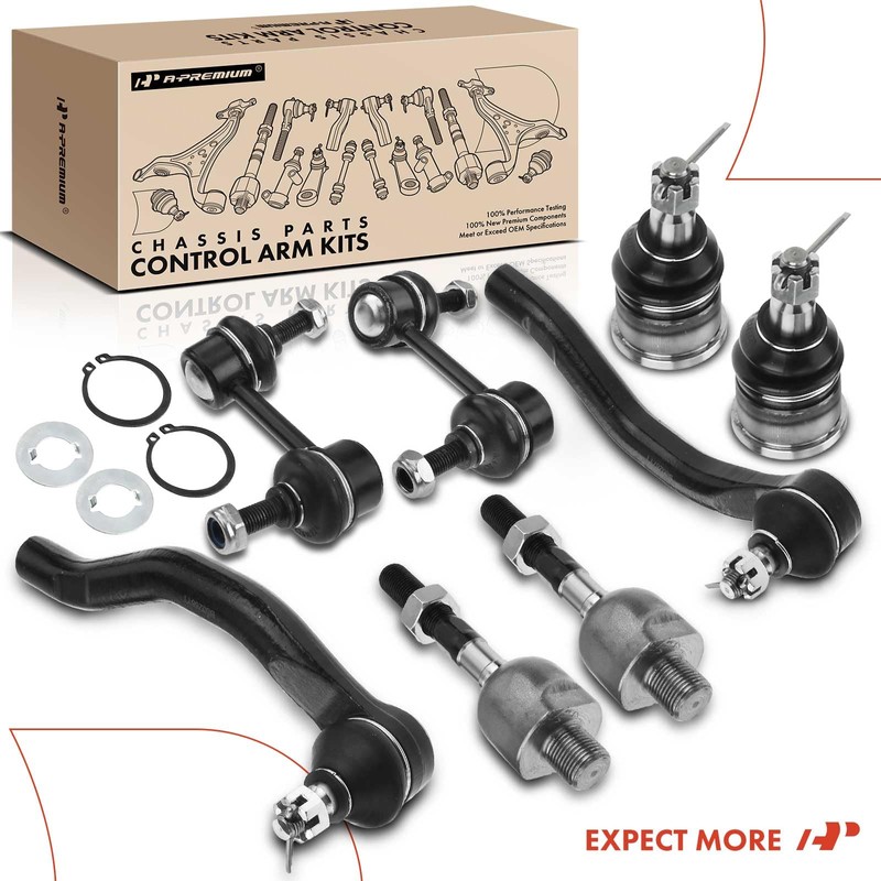 A-Premium Set of 8, Front Sway Bar Link, Lower Ball