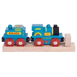 Bigjigs Rail Blue ABC Engine - Other Major Rail Brands are Compatible