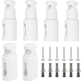 JINJUMEI Set of 6 Radiator Holder for Bathroom Radiators Adjustable Towel Radiator Mounting Bracket Compatible with Straight and Curved Bathroom Radiators Towel Holder Radiator