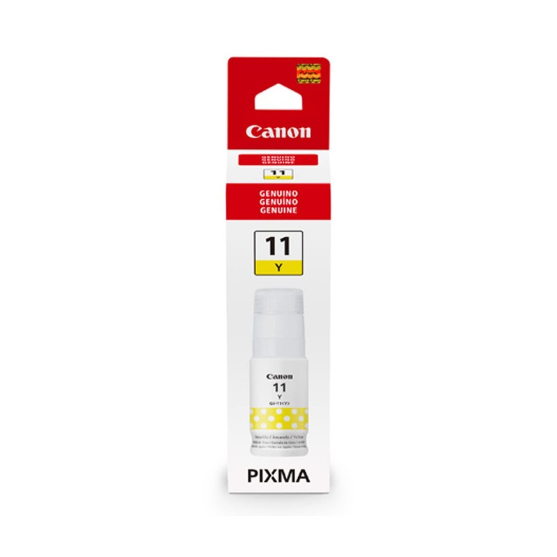 Canon Tinta GI-11 Y Botella De Tinta Amarilla con 70ml