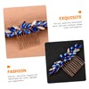 Beavorty 3pcs Wedding Crystal Hair Comb Decorative Comb Rhinestones Bridal