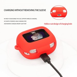 FTRONGRT Case Compatible with JBL Live Buds 3, Soft TPU, Scratch-Resistant Protective Case for Bluetooth Headphones Compatible with JBL Live Buds 3. Dark Green