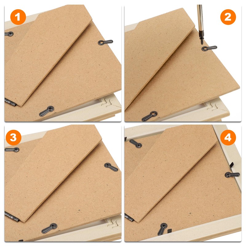 sourcing map 50Pcs Picture Frame Backing Hardware Clips with 50Pcs