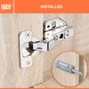 TOUCH Cabinet Hinges (1 Pair, 2 PCS) Inset Soft Push