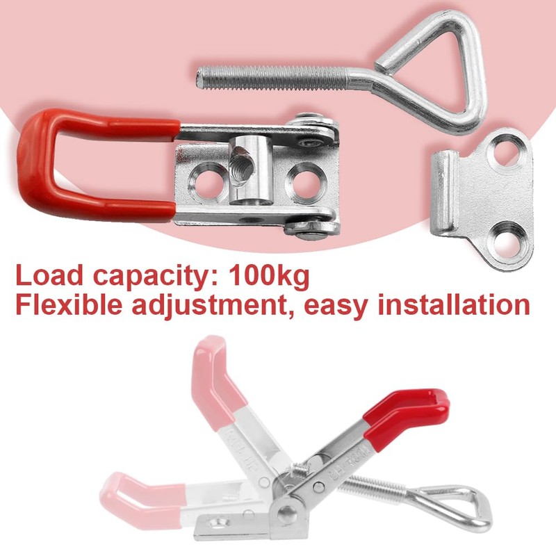 GH-4001 Stainless Steel Tension Lock with Locking Lever Clasp, Side