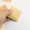 luzen 5Pcs 2.75 Inch Square Bamboo Pot Scrapers Pan Scraper
