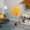 Nearly Natural 5ft. Autumn Maple Artificial Fall Tree
