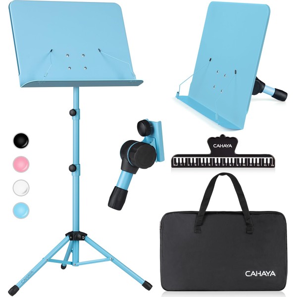 CAHAYA Sheet Music Stand & Tabletop Music Stand Solid Back