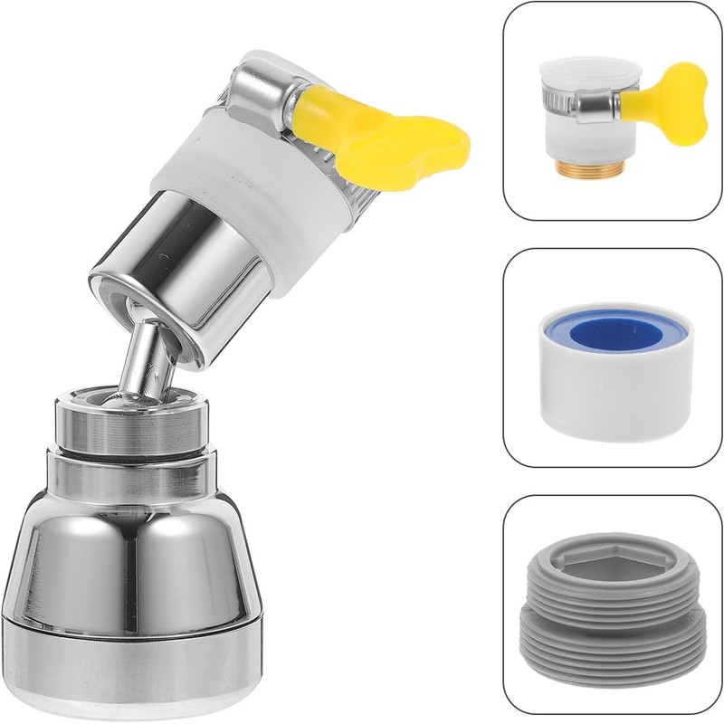 5 Piezas Boquilla para Grifo de Cocina 360° Giratoria