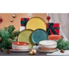 ONEMORE Porcelain Plates Set 10.5 inch Large Dinner Plates for