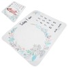 Flannel Baby Monthly Milestone Blanket Infant Growth Memory Blanket Photography
