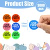 Molain 3000 Pcs 1.5 Inch Use First Stickers, 6 Rolls