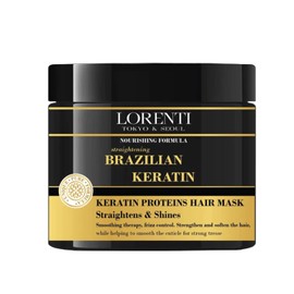 Lorenti Deep Conditioning Hair Mask 500 ml | For Dry, Damaged, Dense & Frizzed Hair | Contains Vitamin B7 & Proteins to Balance & Moisturize Hair | 16.9 Fl Oz (Brazilian Keratin)