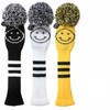 Golf Headcover Utility Knit Smile Cover Golf (UT, Black)