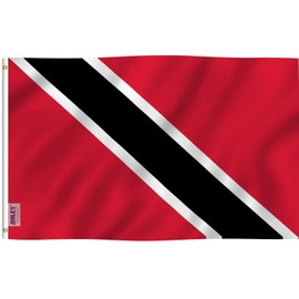 Anley Fly Breeze 3x5 Foot Flag of Trinidad and Tobago - Vivid Color and Fade Proof - Canvas Header and Double Stitched - Trinidad & Tobago Flag Polyester with Brass Grommets 3 X 5 Ft