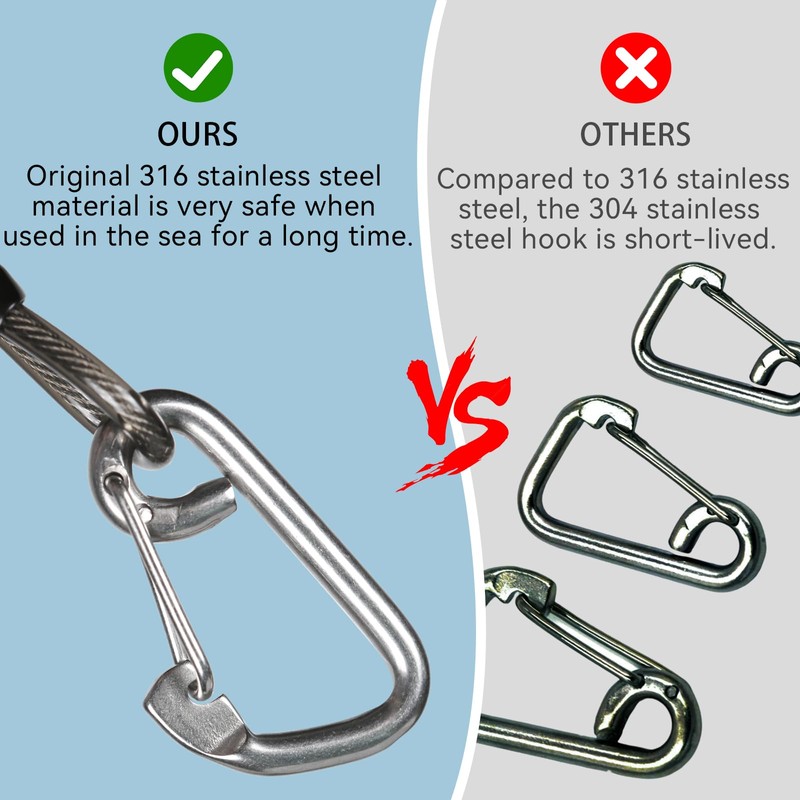 EEBBL Diving Reef Hook, Scuba Diving Reef Hook, 316 Stainless