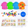 SILAIDESI Clothes Lacing Cards - Dementia Button Lacing games for