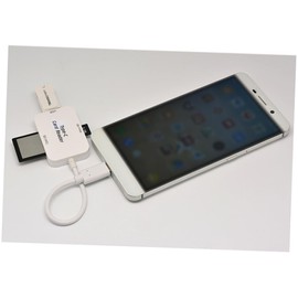 CAXUSD USB-c Memory Card Reader Hub for Phones and Laptops OTG Adapter Compatible USB Devices High-Speed Data Transfer White