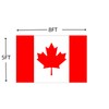 Double Sided Large Canada Flag 5X8FT 3ply, Canadian National Flags