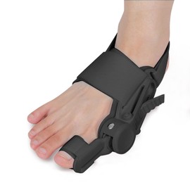 ETOURER Bunion Corrector for Women and Men Big Toe,Upgraded Press-Button Bunions Correction,Toe Straightener with Bunion Relief,Suitable for Left and Right Feet,Large,Grey 1Pack