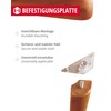Gedotec Mounting plate for furniture feet made of metal, KEA,