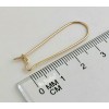 Unbranded 10pcs 35mm Kidney Earring ear wire 14k Yellow gold