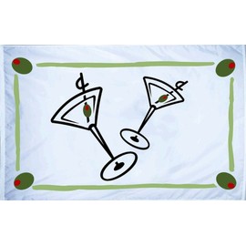 Annin Flagmakers 611 Cocktail Flag All-Weather Nylon, 12 x 18 Inch