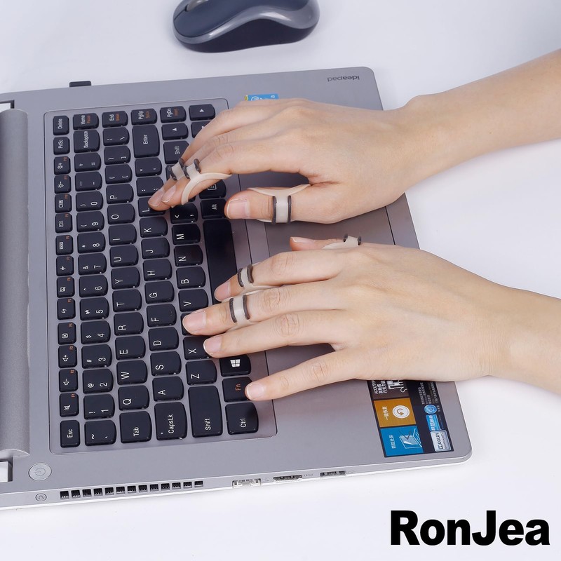RonJea 4Pcs Click-Lock Adjustment for Oval Finger Splint, 2 x