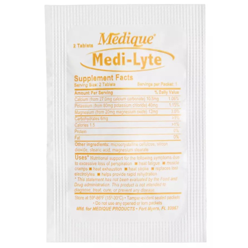 Medi-Lyte Mineral Electrolyte Replenishment Supplement - Box of 500 Tablets