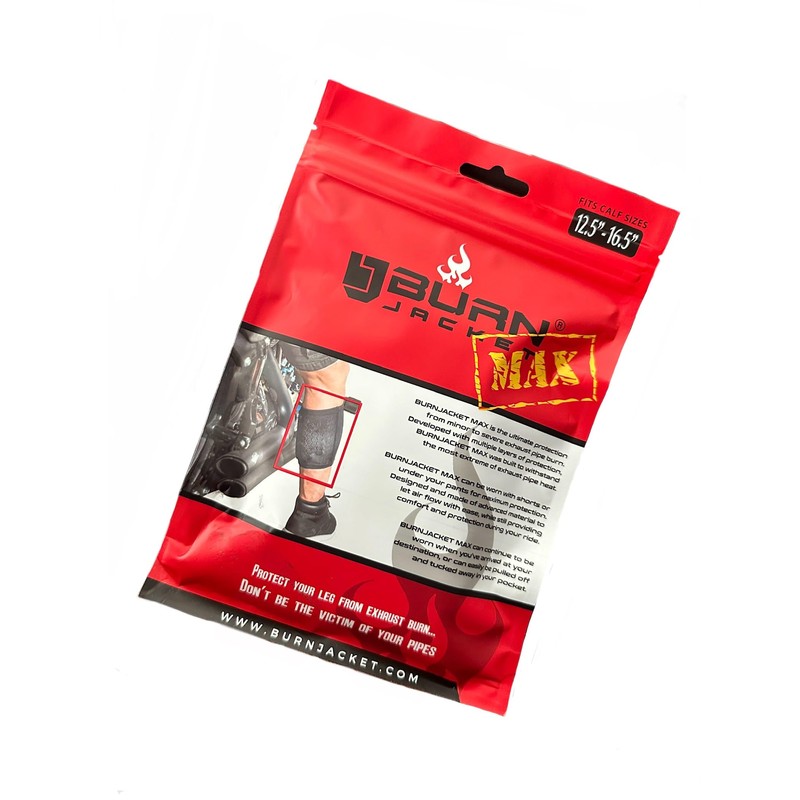 BurnJacket MAX - Tubo de escape de motocicleta protector de