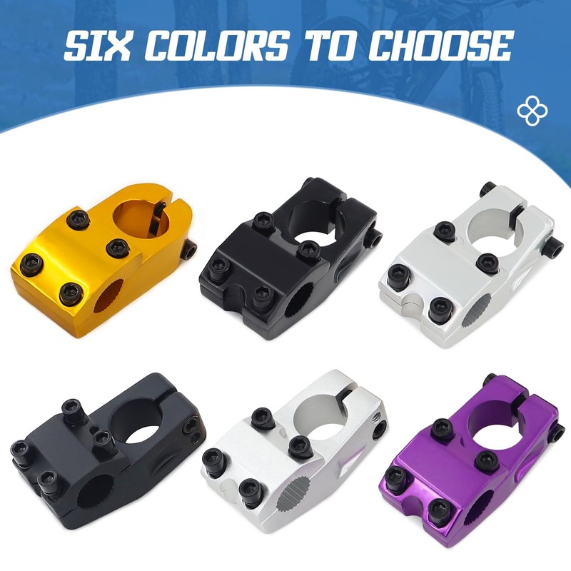 GRELiving Bike Stem for BMX Bike Aluminum Alloy Fixed Gear