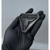 UsaStandard 2x Car Fender Badlands Long Horn Emblem Badge Black