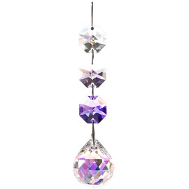 New Suncatcher 3 Rows 20mm Ball Color (Aurora) (Violet)
