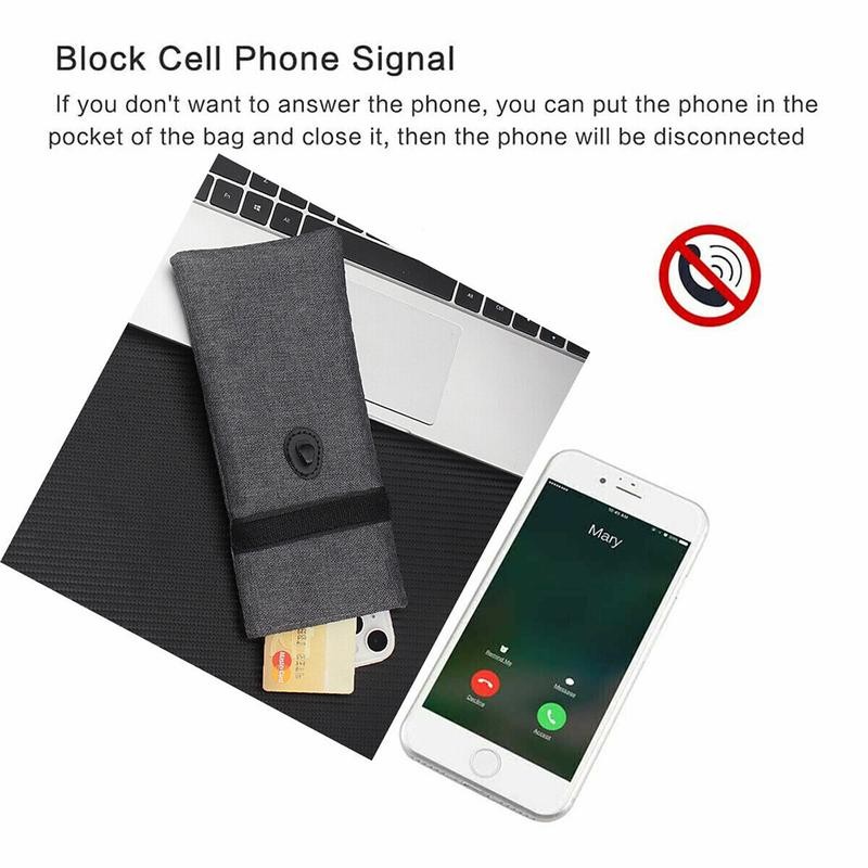 Faraday Shielding Bag for Cell Phones and Car Keys -