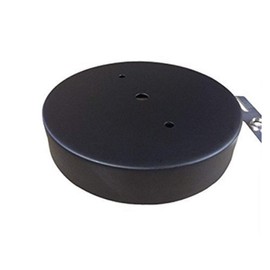 Industrial Rewind Black 6" Single Hole Ceiling Canopy Light Kit with Hardware, Extra Depth and Width than standard canopies makes covering up ceiling holes easy and clean with no drywall repair needed